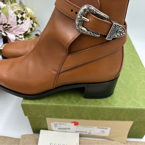 Men’s Gucci, leather ankle boots size 9, made in Italy - Picture 8 of 12